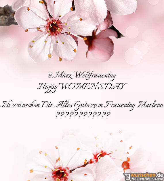 8.März Weltfrauentag - Fertig karte für frauentag