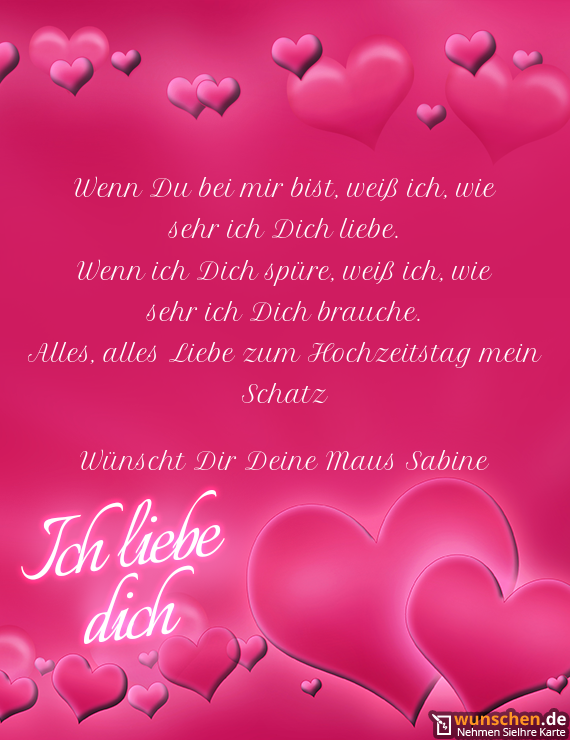 Schatz alles hochzeitstag mein gute zum Romantische Sprüche