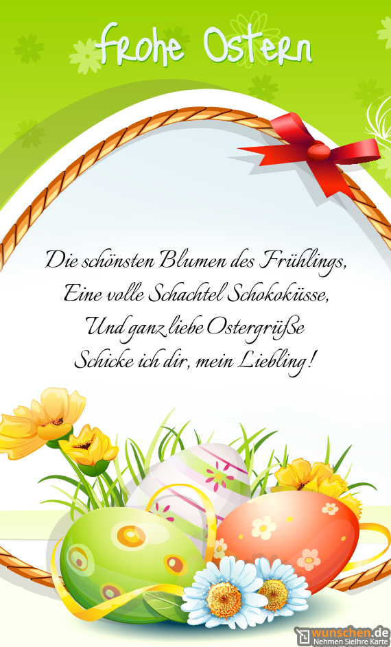 Und Ganz Liebe Ostergre - Fertig Osterkarte