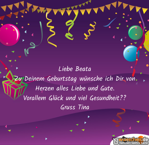 Gute tina geburtstag liebe alles zum Alles Gute